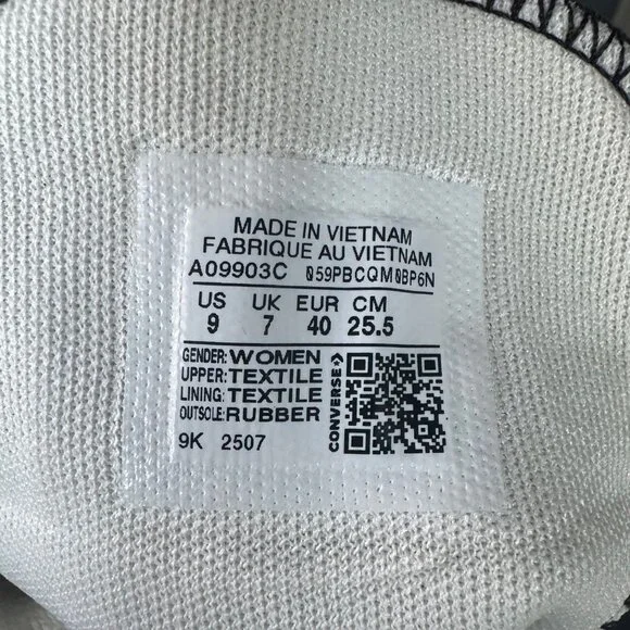 ✨Converse Women Shoes Sz 9 Ctas Lift Platform Hi Large Stars Black Beige A09903C - Picture 8 of 10